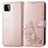 Coque Portefeuille Fleurs Livre Cuir Etui Clapet pour Samsung Galaxy A22s 5G Rose