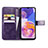 Coque Portefeuille Fleurs Livre Cuir Etui Clapet pour Samsung Galaxy A23 4G Petit