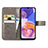 Coque Portefeuille Fleurs Livre Cuir Etui Clapet pour Samsung Galaxy A23 4G Petit