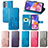 Coque Portefeuille Fleurs Livre Cuir Etui Clapet pour Samsung Galaxy A23 5G Petit
