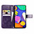 Coque Portefeuille Fleurs Livre Cuir Etui Clapet pour Samsung Galaxy F62 5G Petit