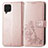 Coque Portefeuille Fleurs Livre Cuir Etui Clapet pour Samsung Galaxy M62 4G Rose