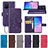 Coque Portefeuille Fleurs Livre Cuir Etui Clapet pour Samsung Galaxy M80S Petit