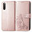 Coque Portefeuille Fleurs Livre Cuir Etui Clapet pour Sony Xperia 10 III Lite Rose