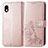 Coque Portefeuille Fleurs Livre Cuir Etui Clapet pour Sony Xperia Ace III Rose