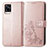 Coque Portefeuille Fleurs Livre Cuir Etui Clapet pour Vivo V20 Rose