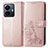 Coque Portefeuille Fleurs Livre Cuir Etui Clapet pour Vivo Y77 5G Rose