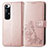 Coque Portefeuille Fleurs Livre Cuir Etui Clapet pour Xiaomi Mi 10S 5G Rose