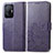 Coque Portefeuille Fleurs Livre Cuir Etui Clapet pour Xiaomi Mi 11T 5G Violet