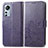 Coque Portefeuille Fleurs Livre Cuir Etui Clapet pour Xiaomi Mi 12 5G Violet