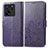 Coque Portefeuille Fleurs Livre Cuir Etui Clapet pour Xiaomi Mi 13T 5G Violet