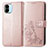 Coque Portefeuille Fleurs Livre Cuir Etui Clapet pour Xiaomi Poco C51 Rose