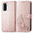 Coque Portefeuille Fleurs Livre Cuir Etui Clapet pour Xiaomi Poco F3 5G Rose