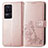 Coque Portefeuille Fleurs Livre Cuir Etui Clapet pour Xiaomi Poco F4 5G Rose