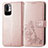 Coque Portefeuille Fleurs Livre Cuir Etui Clapet pour Xiaomi POCO M3 Pro 5G Rose