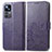 Coque Portefeuille Fleurs Livre Cuir Etui Clapet pour Xiaomi Redmi K50 Ultra 5G Violet