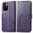 Coque Portefeuille Fleurs Livre Cuir Etui Clapet pour Xiaomi Redmi Note 11 4G (2021) Violet