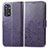 Coque Portefeuille Fleurs Livre Cuir Etui Clapet pour Xiaomi Redmi Note 11 4G (2022) Violet