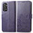 Coque Portefeuille Fleurs Livre Cuir Etui Clapet pour Xiaomi Redmi Note 11 Pro 4G Violet