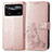 Coque Portefeuille Fleurs Livre Cuir Etui Clapet pour Xiaomi Redmi Note 11E Pro 5G Rose