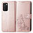 Coque Portefeuille Fleurs Livre Cuir Etui Clapet S01D pour Samsung Galaxy A02s Rose