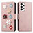 Coque Portefeuille Fleurs Livre Cuir Etui Clapet S02D pour Samsung Galaxy A33 5G Petit