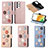 Coque Portefeuille Fleurs Livre Cuir Etui Clapet S02D pour Samsung Galaxy A33 5G Petit