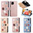 Coque Portefeuille Fleurs Livre Cuir Etui Clapet S02D pour Samsung Galaxy A42 5G Petit