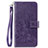 Coque Portefeuille Fleurs Livre Cuir Etui Clapet S02D pour Samsung Galaxy M10S Violet