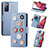 Coque Portefeuille Fleurs Livre Cuir Etui Clapet S02D pour Samsung Galaxy S20 FE 4G Petit