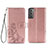 Coque Portefeuille Fleurs Livre Cuir Etui Clapet S03D pour Samsung Galaxy S22 Plus 5G Petit