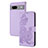 Coque Portefeuille Fleurs Livre Cuir Etui Clapet Y01X pour Google Pixel 7a 5G Violet