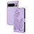 Coque Portefeuille Fleurs Livre Cuir Etui Clapet Y01X pour Google Pixel 8 5G Violet