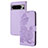 Coque Portefeuille Fleurs Livre Cuir Etui Clapet Y01X pour Google Pixel 8 Pro 5G Violet