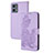 Coque Portefeuille Fleurs Livre Cuir Etui Clapet Y01X pour Motorola Moto G 5G (2023) Violet