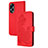 Coque Portefeuille Fleurs Livre Cuir Etui Clapet Y01X pour Oppo A18 Rouge