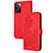 Coque Portefeuille Fleurs Livre Cuir Etui Clapet Y01X pour Oppo A57 4G Rouge