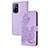 Coque Portefeuille Fleurs Livre Cuir Etui Clapet Y01X pour Oppo A94 5G Violet