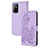 Coque Portefeuille Fleurs Livre Cuir Etui Clapet Y01X pour Oppo A95 5G Violet