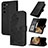 Coque Portefeuille Fleurs Livre Cuir Etui Clapet Y01X pour Samsung Galaxy S24 Plus 5G Petit