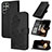 Coque Portefeuille Fleurs Livre Cuir Etui Clapet Y01X pour Samsung Galaxy S24 Ultra 5G Petit