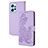 Coque Portefeuille Fleurs Livre Cuir Etui Clapet Y01X pour Xiaomi Redmi Note 12 4G Violet