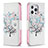 Coque Portefeuille Fleurs Livre Cuir Etui Clapet Z02 pour Apple iPhone 14 Pro Max Mixte