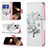 Coque Portefeuille Fleurs Livre Cuir Etui Clapet Z02 pour Apple iPhone 14 Pro Mixte Petit