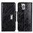 Coque Portefeuille Livre Cuir Etui Clapet A01 pour Apple iPhone 14 Pro Max Noir