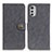 Coque Portefeuille Livre Cuir Etui Clapet A01D pour Motorola Moto E32 Noir