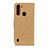 Coque Portefeuille Livre Cuir Etui Clapet A01D pour Motorola Moto One Fusion Or