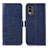 Coque Portefeuille Livre Cuir Etui Clapet A01D pour Nokia C32 Bleu