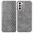 Coque Portefeuille Livre Cuir Etui Clapet A01D pour Samsung Galaxy S21 5G Gris