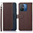 Coque Portefeuille Livre Cuir Etui Clapet A01D pour Xiaomi Poco C55 Marron